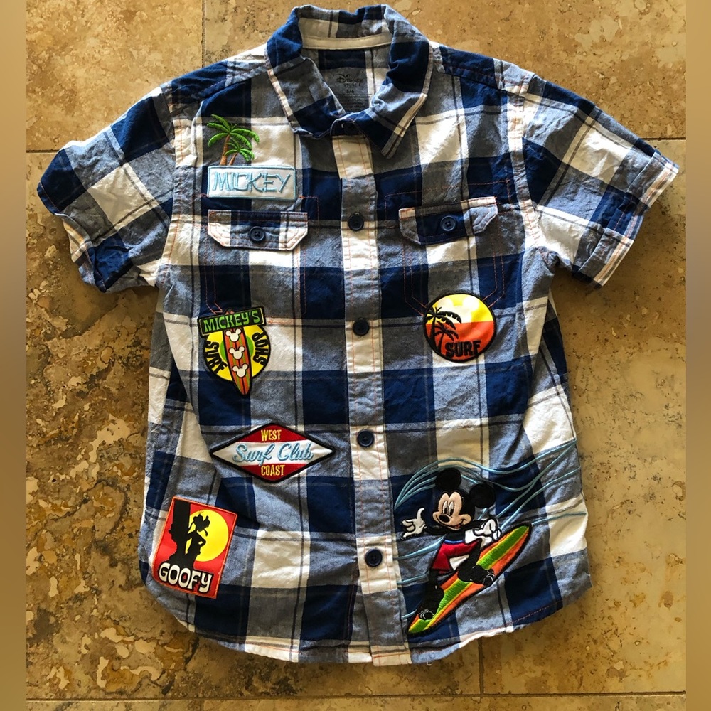 Boys Disney Collared Shirt Size 5/6